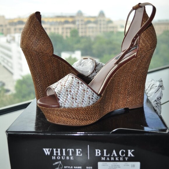 White House Black Market Wedge Heel - Picture 1 of 2